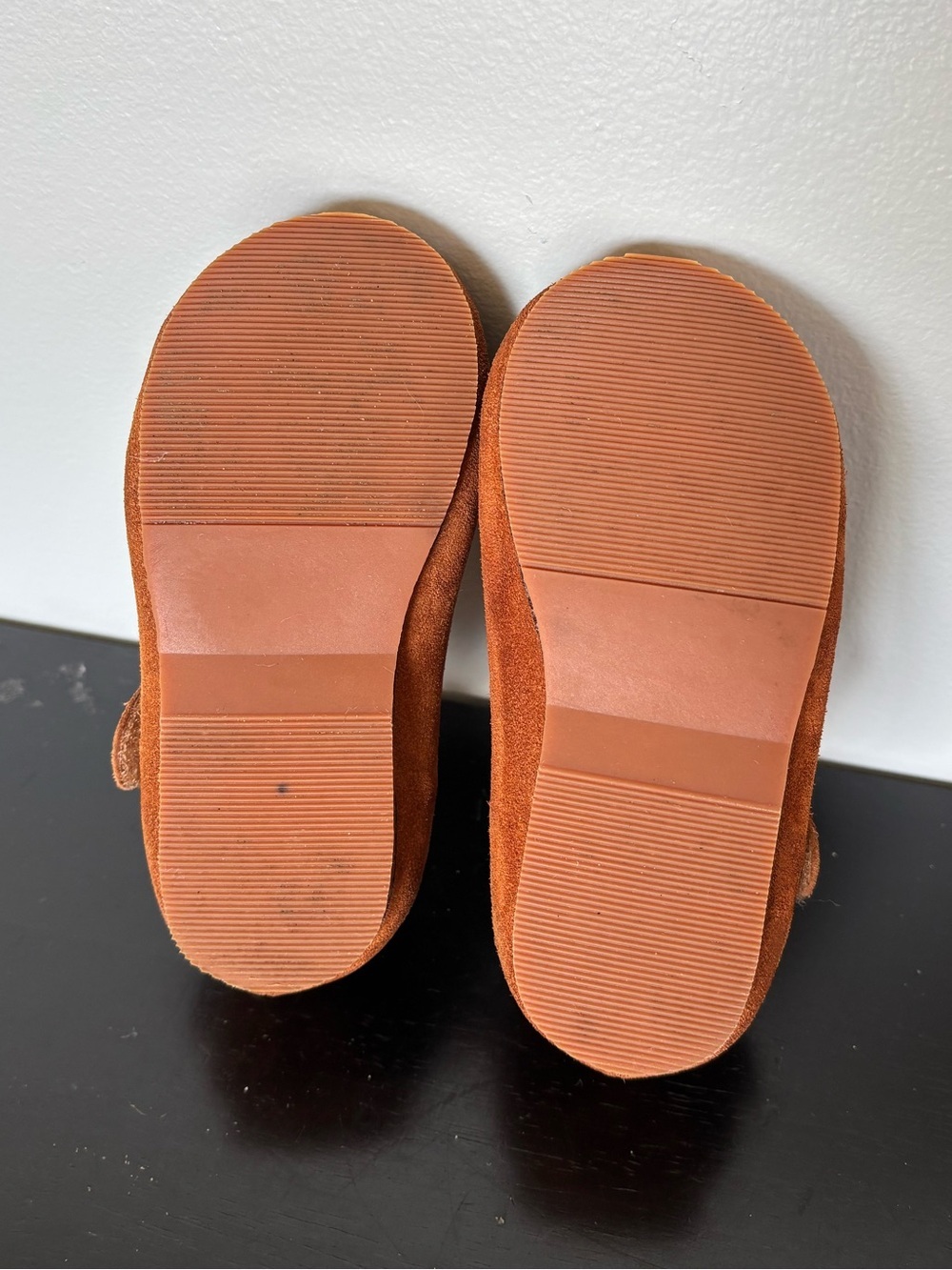 Otter Momo Cognac Suede Mary Jane T-Strap Shoes Size 6 Toddler - Picture 7 of 10
